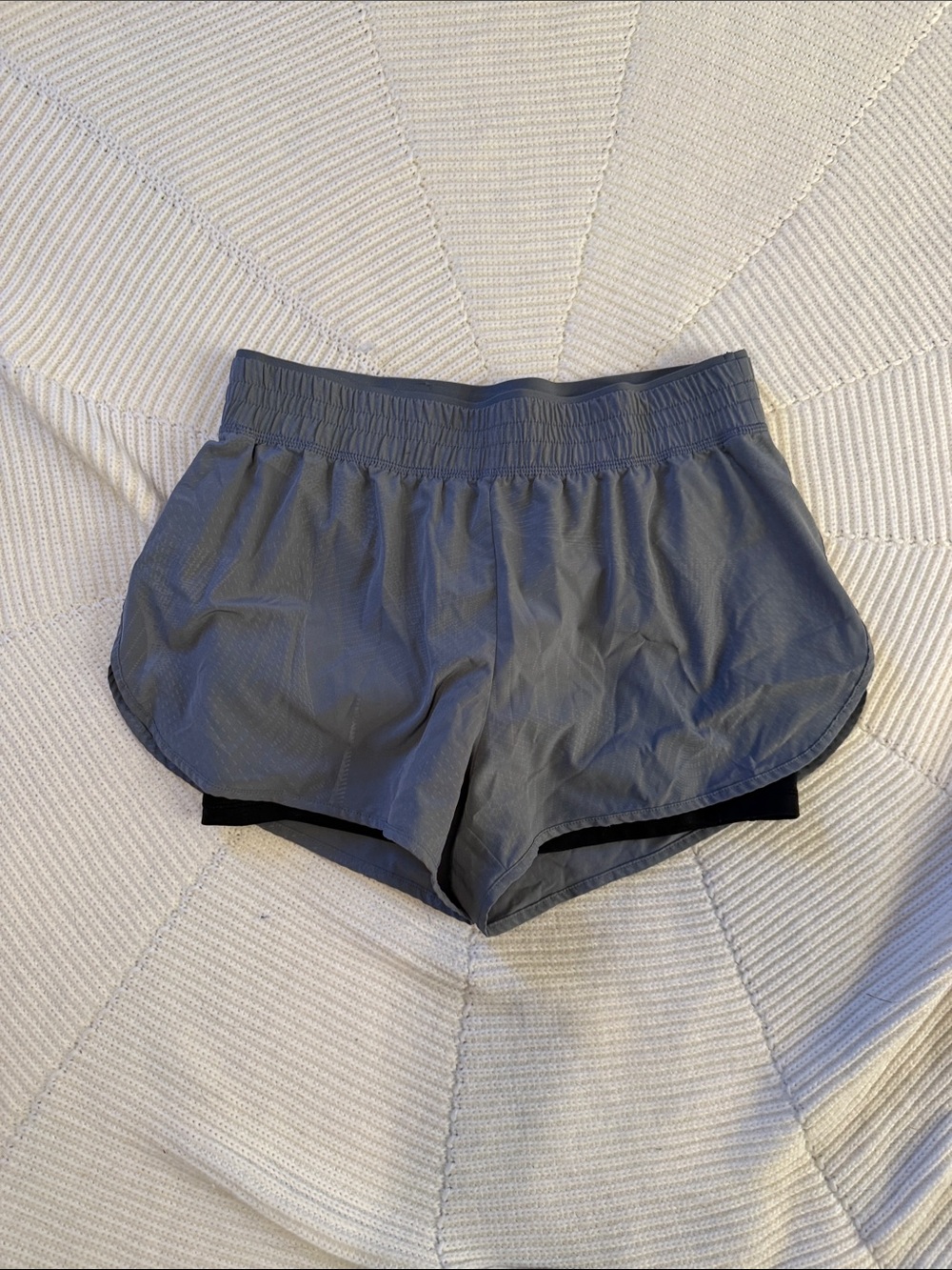GAP Women's Charcoal Gray Layered Athletic Shorts